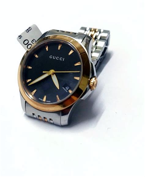 gucci g-timeless bi-colour bracelet watch 126.5|gucci watches uk.